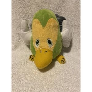 Cute! Vintage Green Bird National Entertainment Network Plush Stuffed Animal